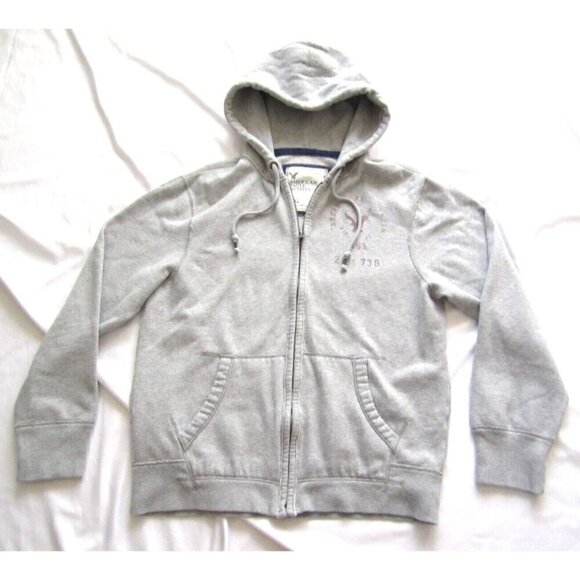 2009 Men's American Eagle Outfitters Full Zip Cotton Blend Hoodie Sz L (MJ17) - Picture 1 of 9